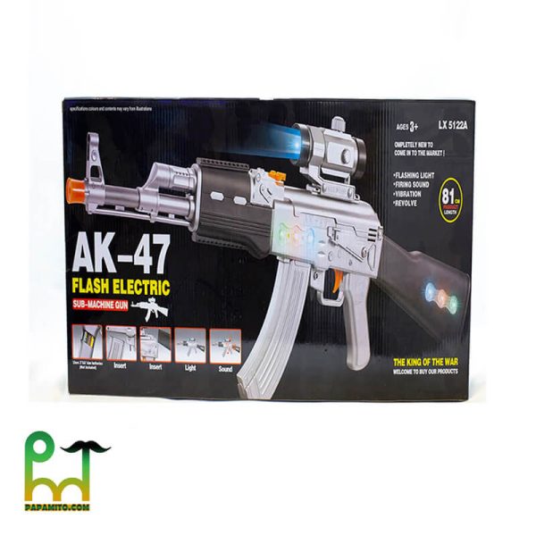 اسباب بازی تفنگ موزیکال AK-47 کد 5122